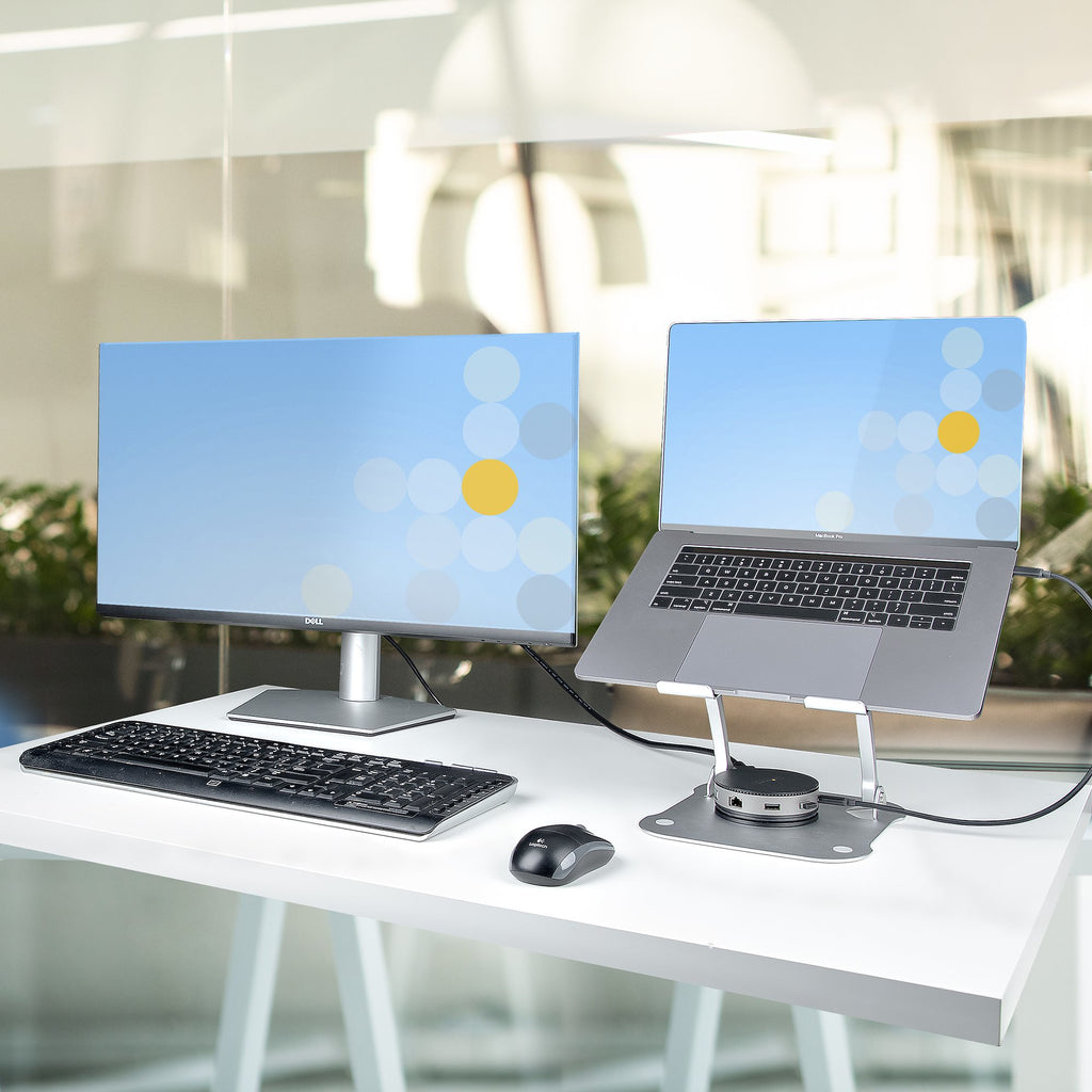 StarTech.com Support de Bureau pour Ordinateur Portable - Support Ergonomique Pliable pour PC Portable - Socle/Pupitre/R