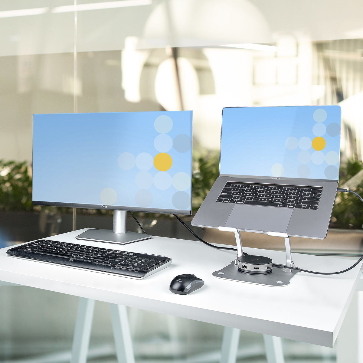 StarTech.com Support de Bureau pour Ordinateur Portable - Support Ergonomique Pliable pour PC Portable - Socle/Pupitre/R