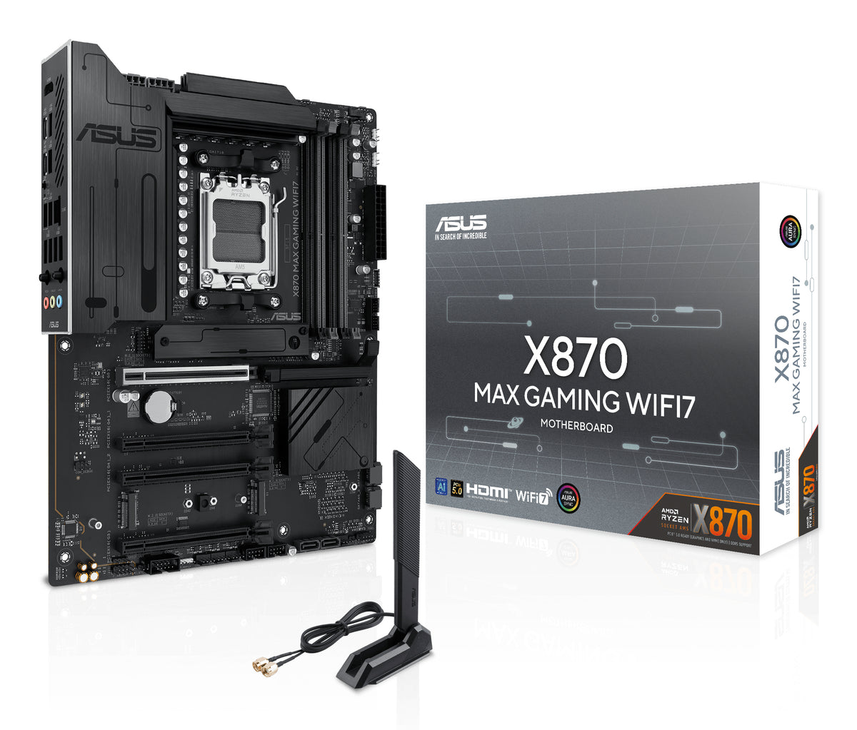 ASUS X870 MAX GAMING WIFI7 Carte Mère AMD X870 Socket AM5 ATX