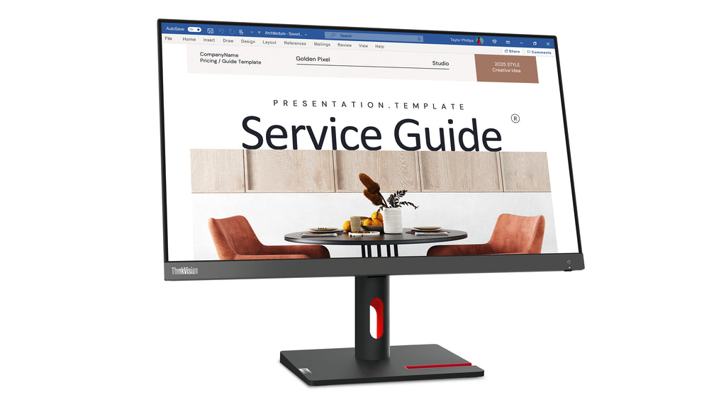 Lenovo ThinkVision S24i-30 écran plat de PC 60,5 cm (23.8") 1920 x 1080 pixels Full HD LED Noir