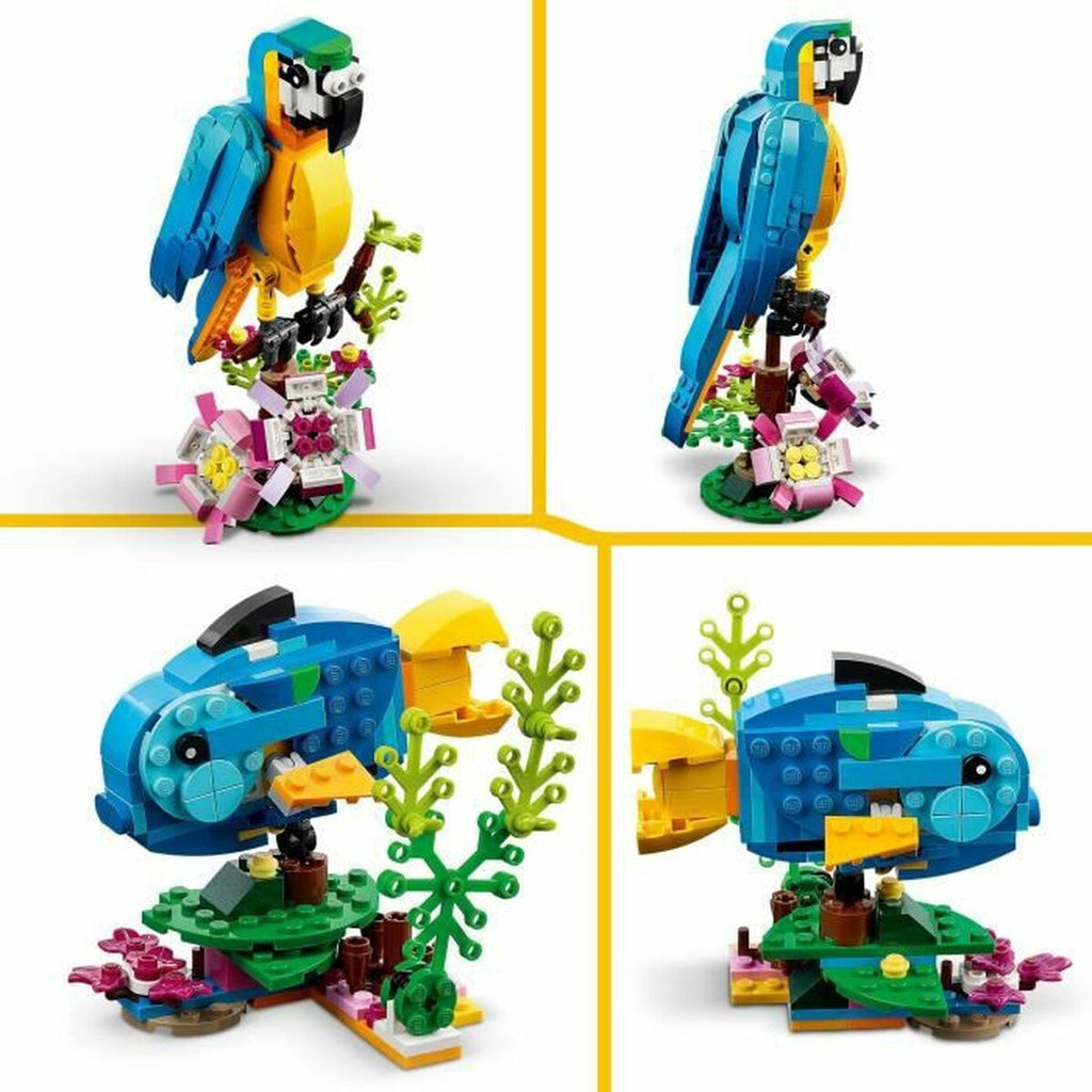Jeu de construction Lego Creator 31136 Perroquet exotique avec grenouille et poisson 3-en-1 253 pièces