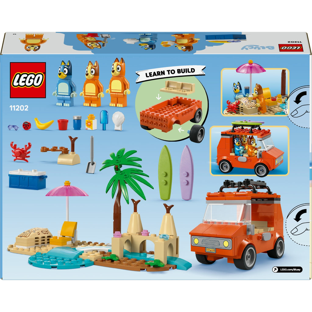 LEGO Bluey Les Vacances et le Voyage en Voiture de Bluey - 4 Ans 11202