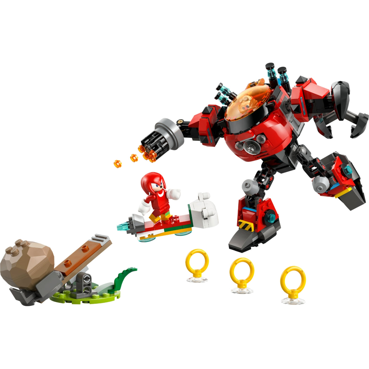 LEGO Sonic Knuckles contre l’Egg Crusher de Dr. Eggman 77005