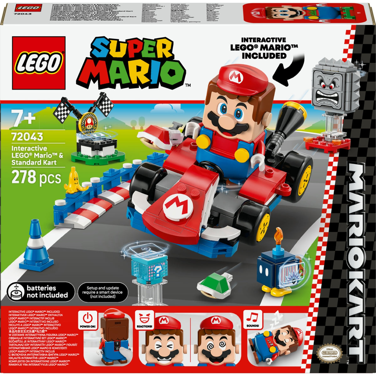 LEGO Super Mario Mario Interactif et Kart Standard 72043