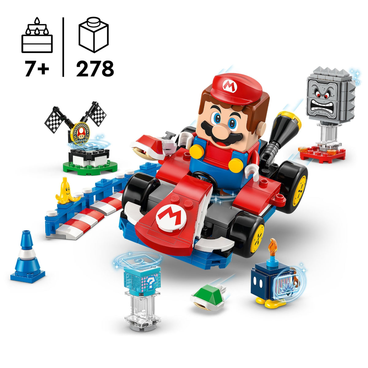 LEGO Super Mario Mario Interactif et Kart Standard 72043
