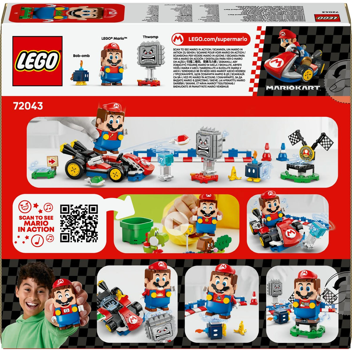 LEGO Super Mario Mario Interactif et Kart Standard 72043