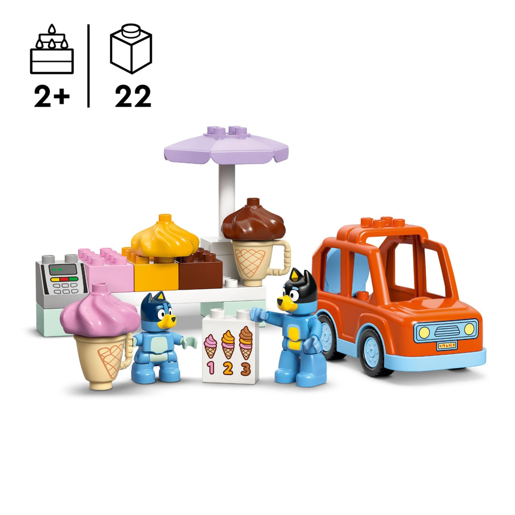LEGO Duplo Visite chez le Marchand de Glace avec Bluey 10458