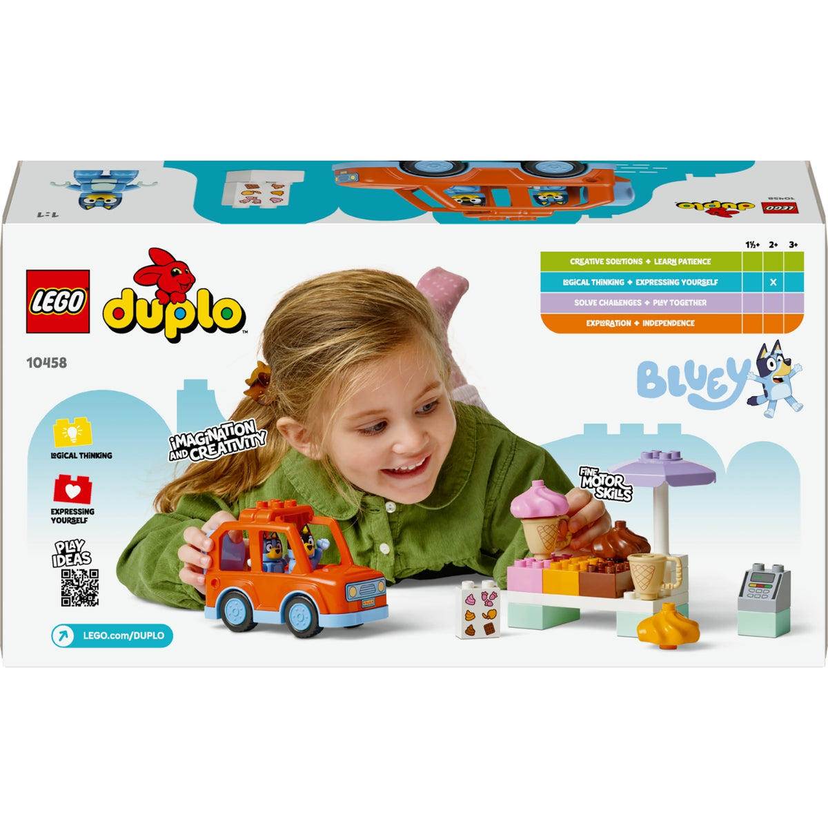 LEGO Duplo Visite chez le Marchand de Glace avec Bluey 10458