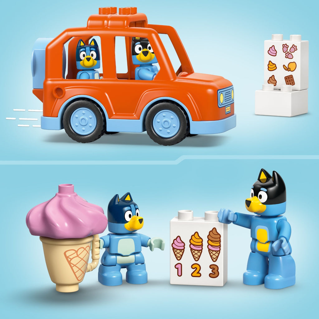 LEGO Duplo Visite chez le Marchand de Glace avec Bluey 10458