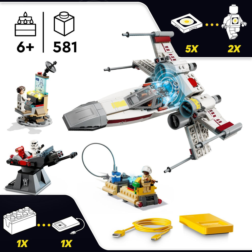 LEGO Star Wars SMART Play : le X-Wing Red Five de Luke 75423