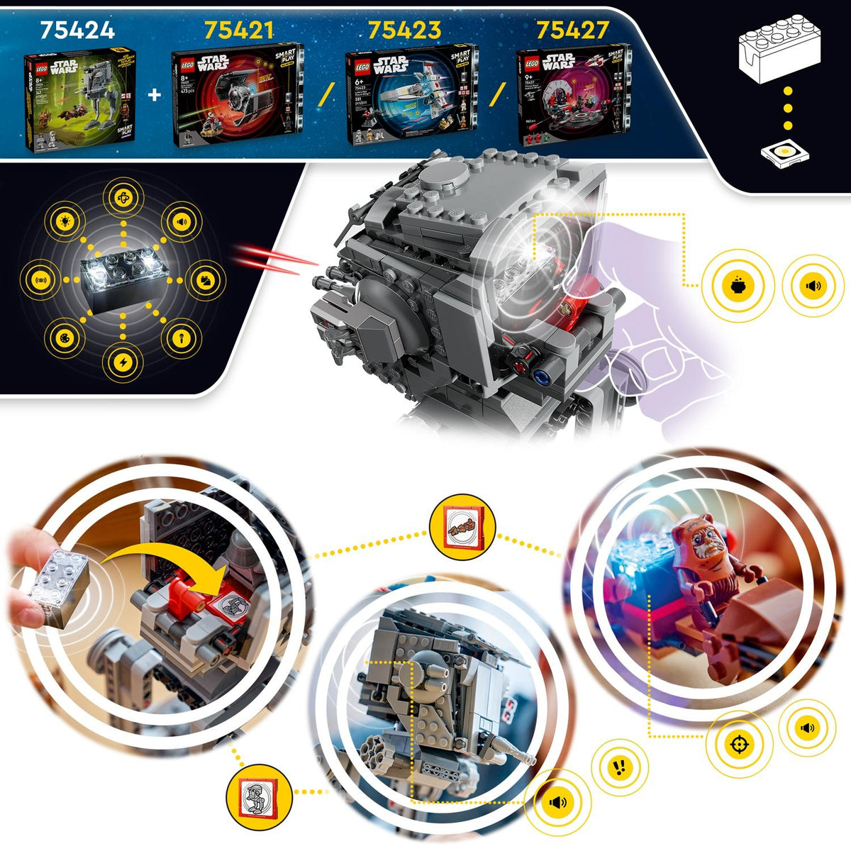 LEGO Star Wars SMART Play : L’attaque du AT-ST sur Endor 75424