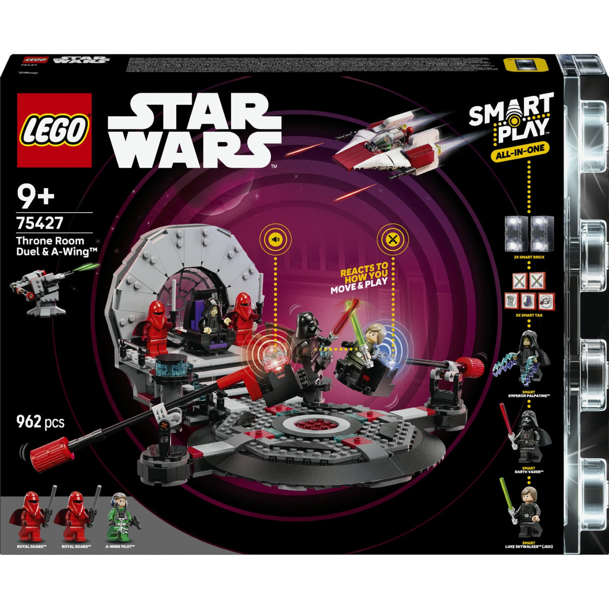 LEGO Star Wars SMART Play : Duel dans la Salle du Trône et Chasseur A-Wing 75427
