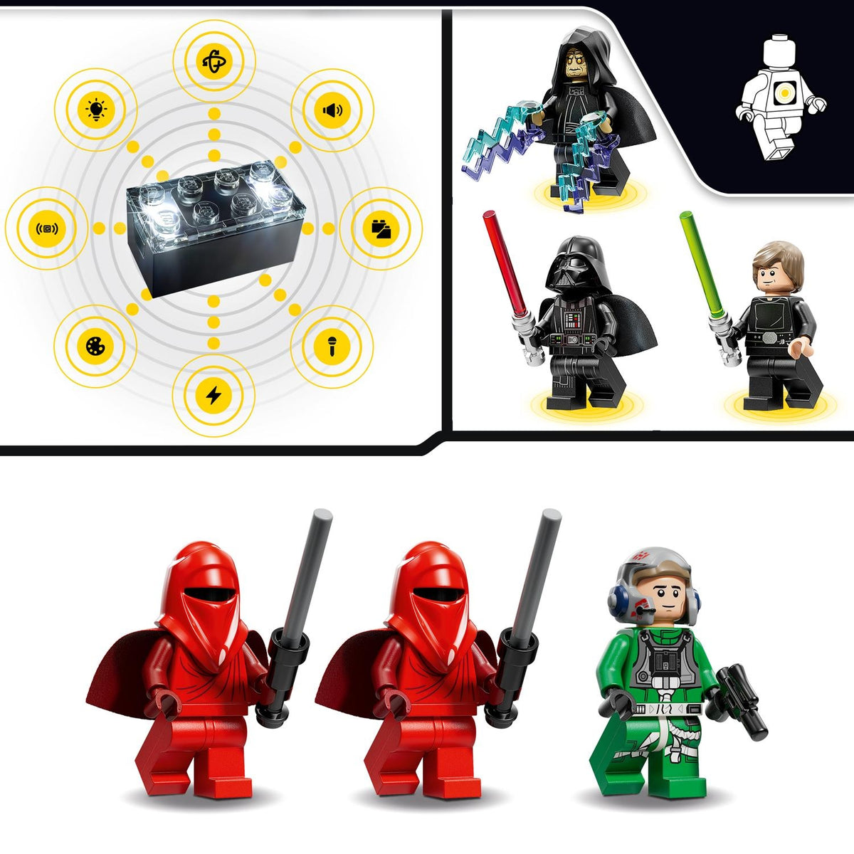 LEGO Star Wars SMART Play : Duel dans la Salle du Trône et Chasseur A-Wing 75427