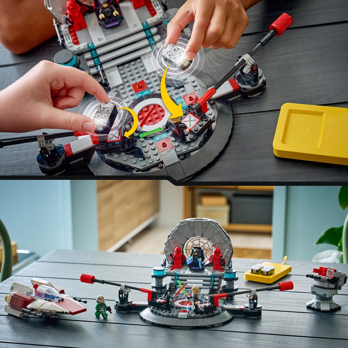 LEGO Star Wars SMART Play : Duel dans la Salle du Trône et Chasseur A-Wing 75427