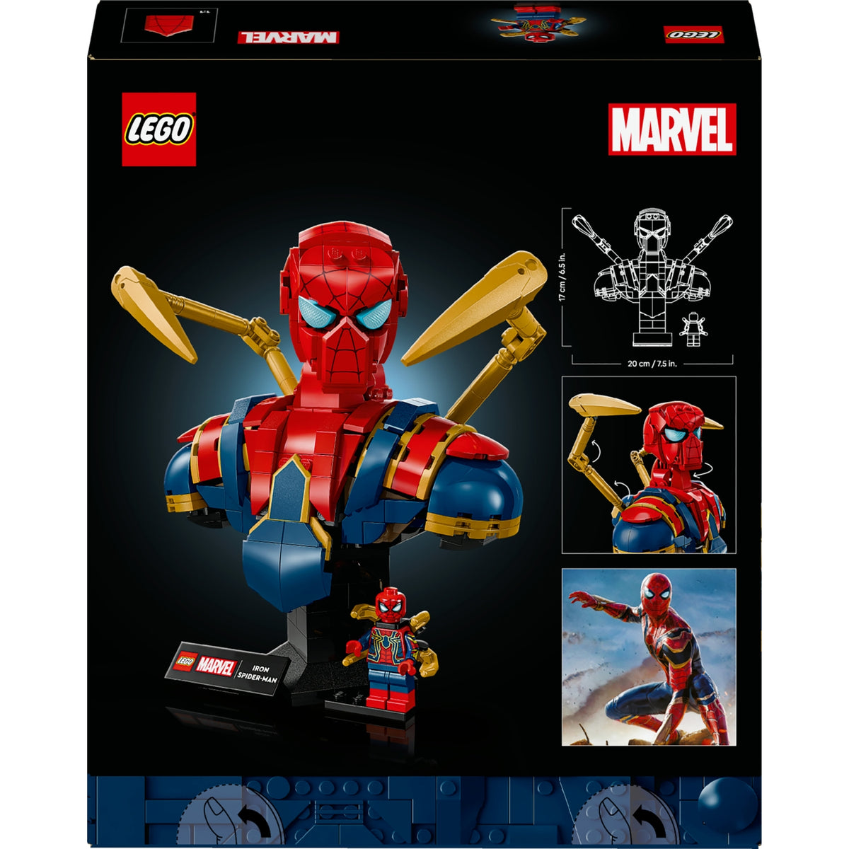LEGO Marvel Buste d’Iron Spider-Man 76326