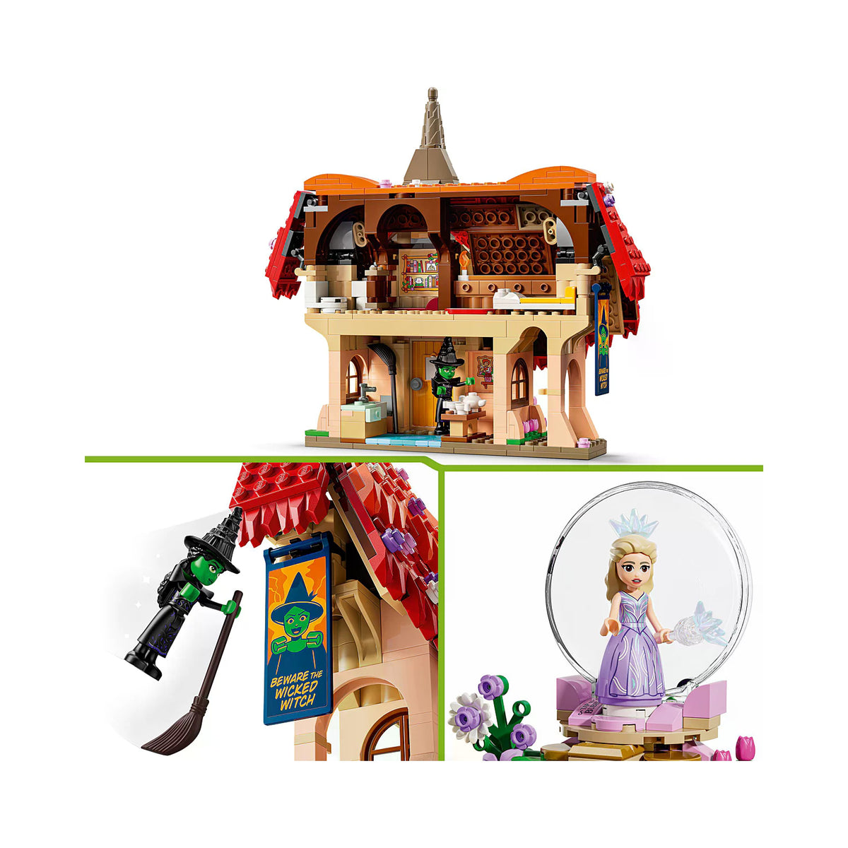 LEGO Glinda et Elphaba au Pays des Munchkins 75690