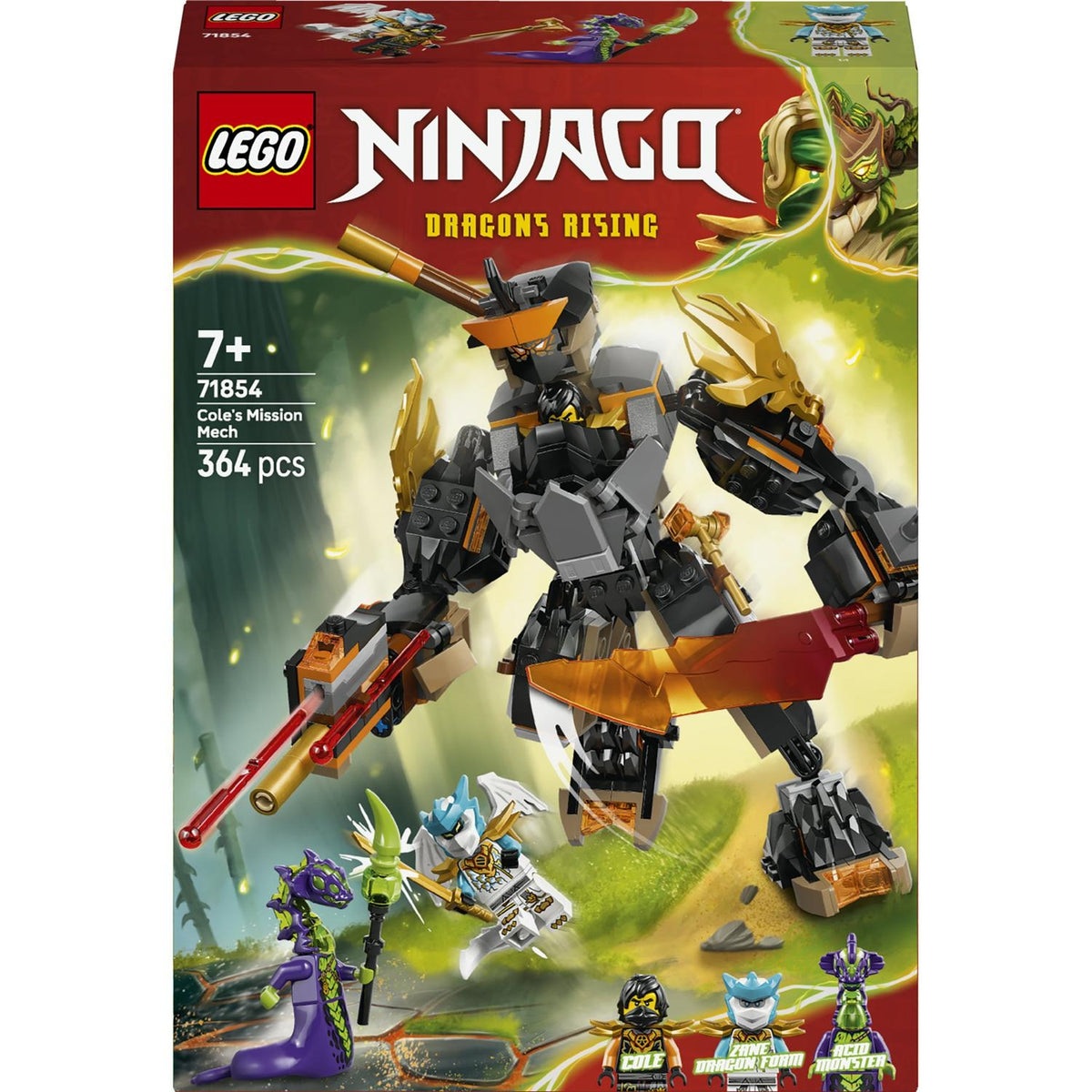 LEGO Ninjago la Mission du Robot Cole et du Dragon Zane 71854