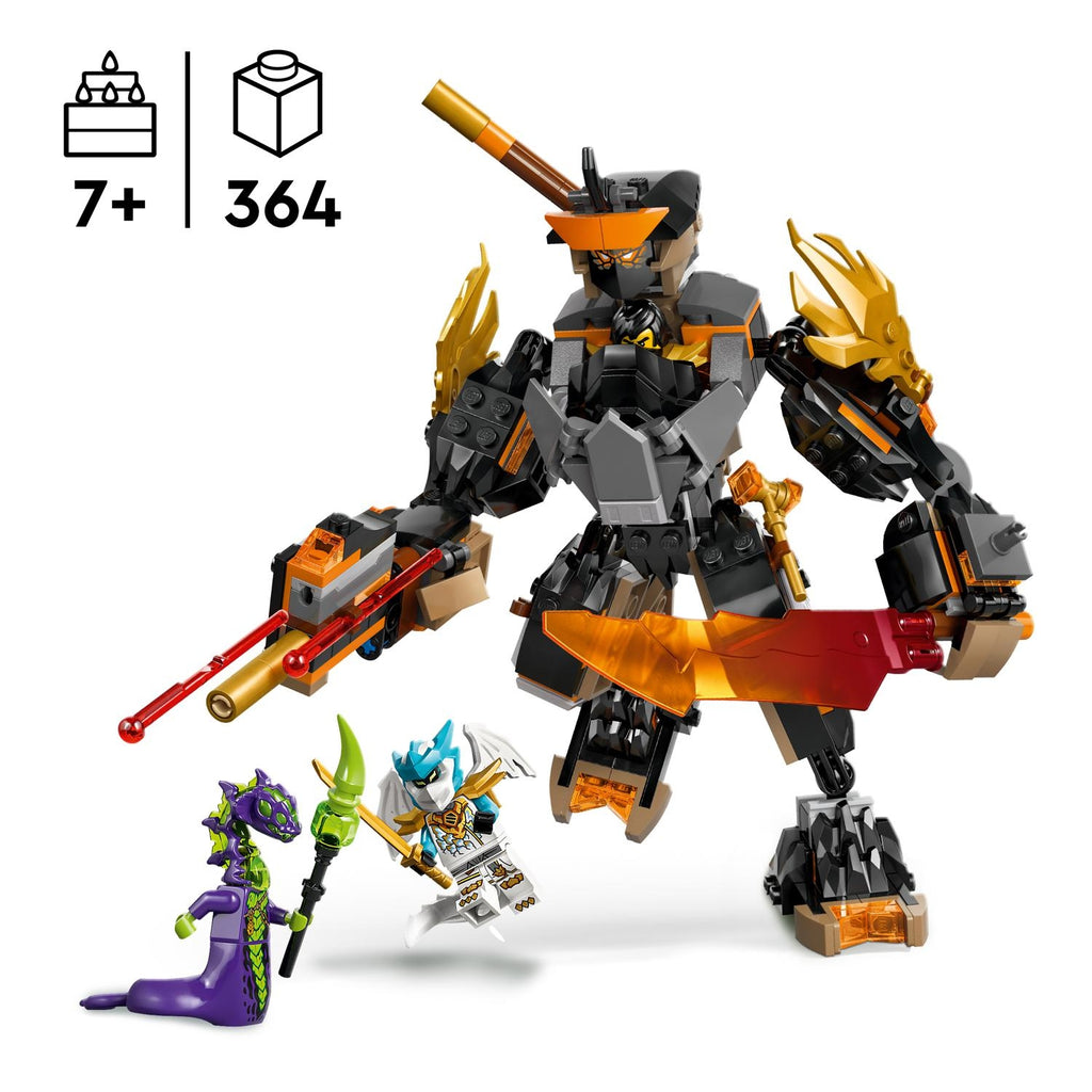 LEGO Ninjago la Mission du Robot Cole et du Dragon Zane 71854