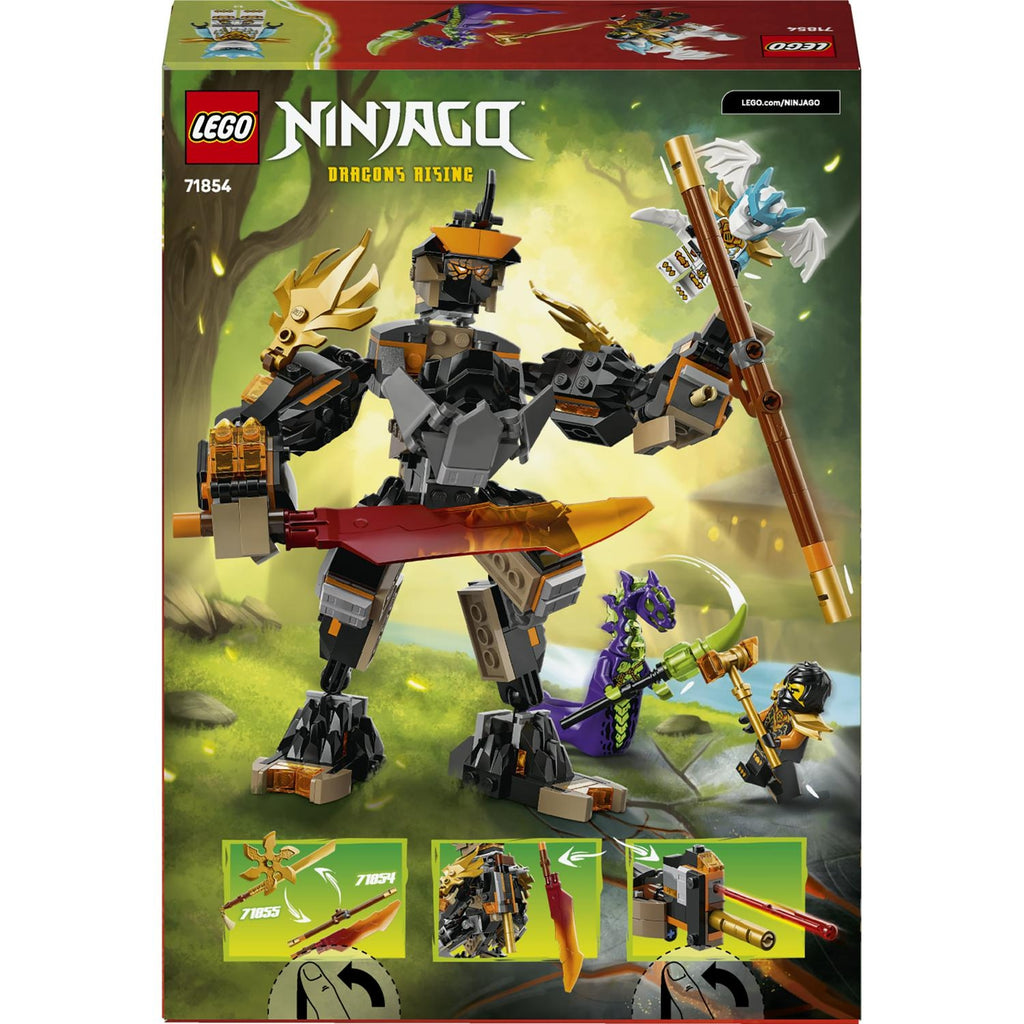 LEGO Ninjago la Mission du Robot Cole et du Dragon Zane 71854