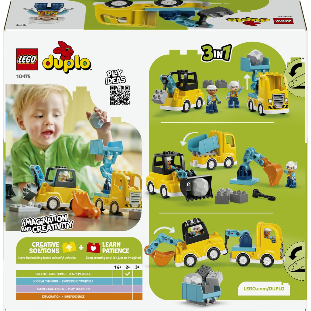 LEGO Duplo les Véhicules de chantier 3 en 1 10475