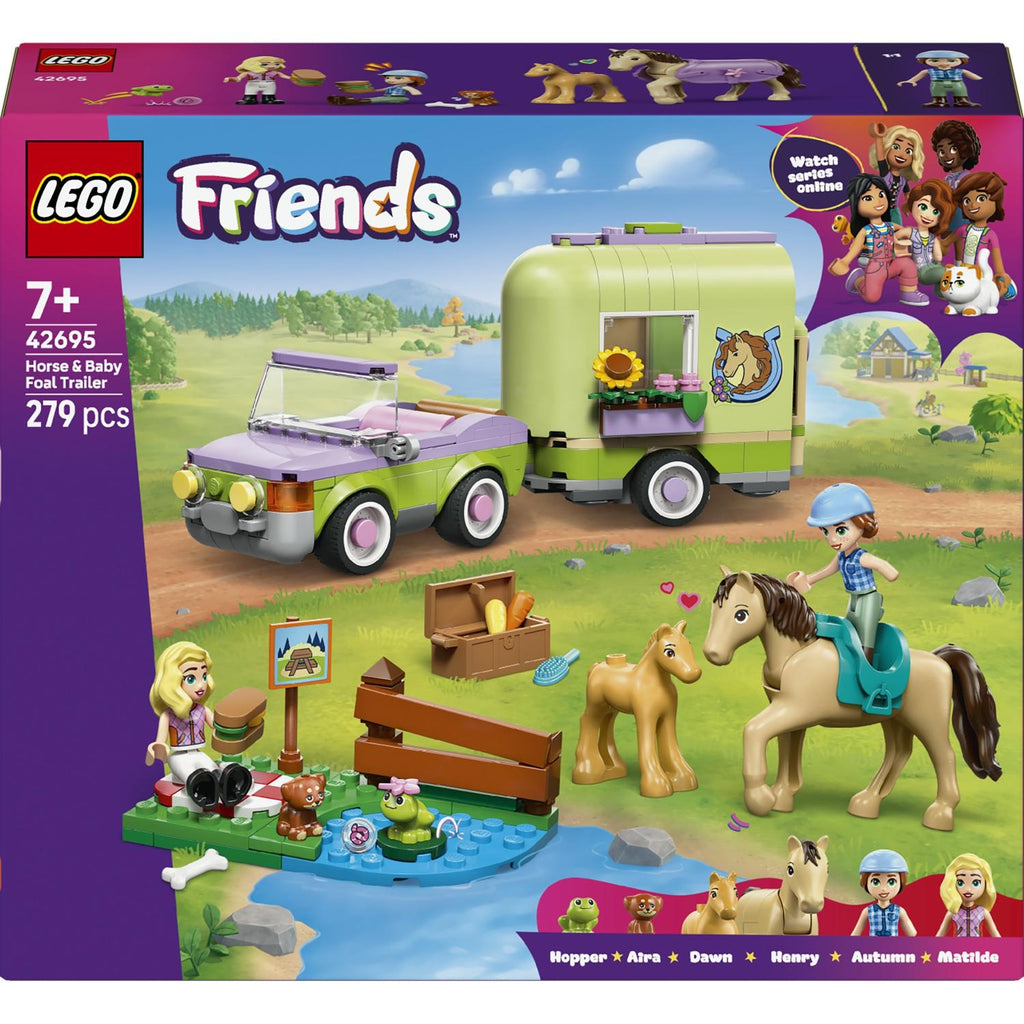 LEGO Friends la Remorque du cheval et du poulain 42695