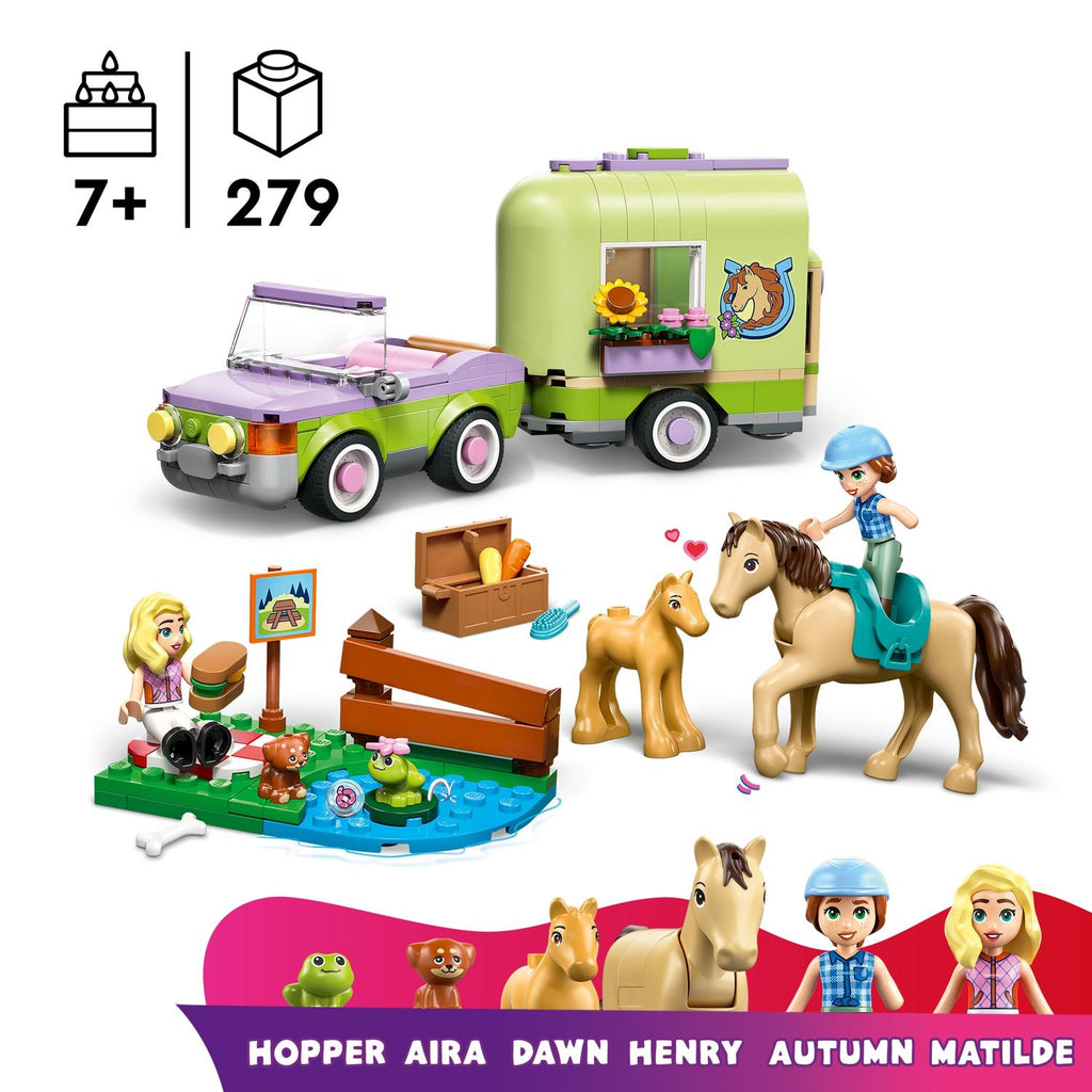 LEGO Friends la Remorque du cheval et du poulain 42695