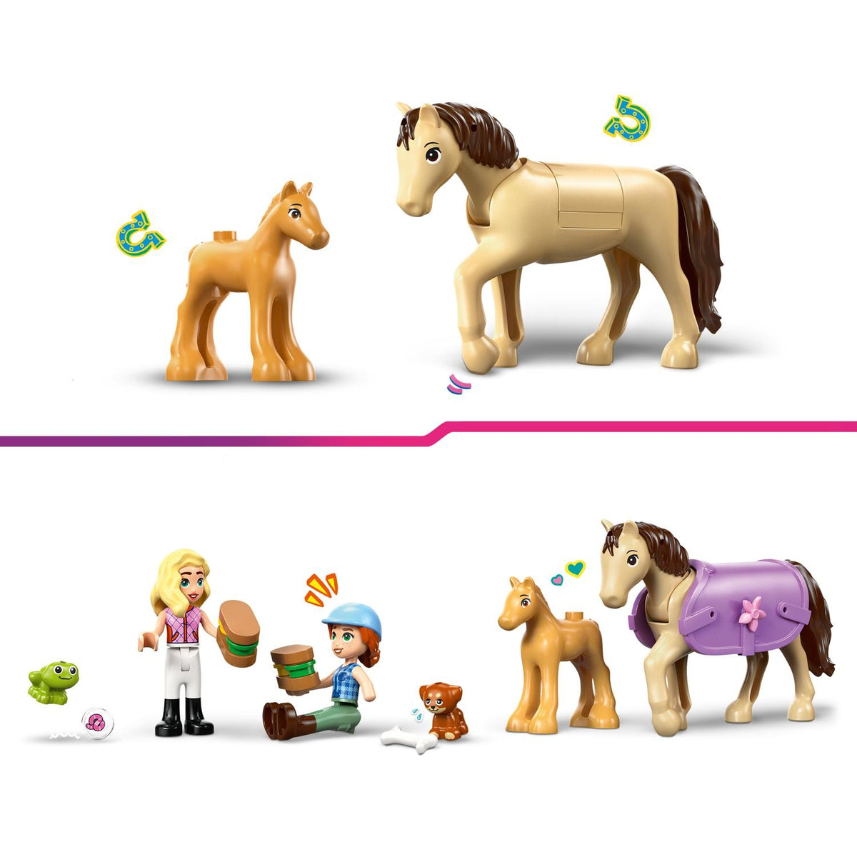 LEGO Friends la Remorque du cheval et du poulain 42695