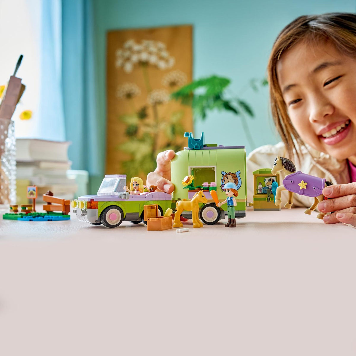 LEGO Friends la Remorque du cheval et du poulain 42695