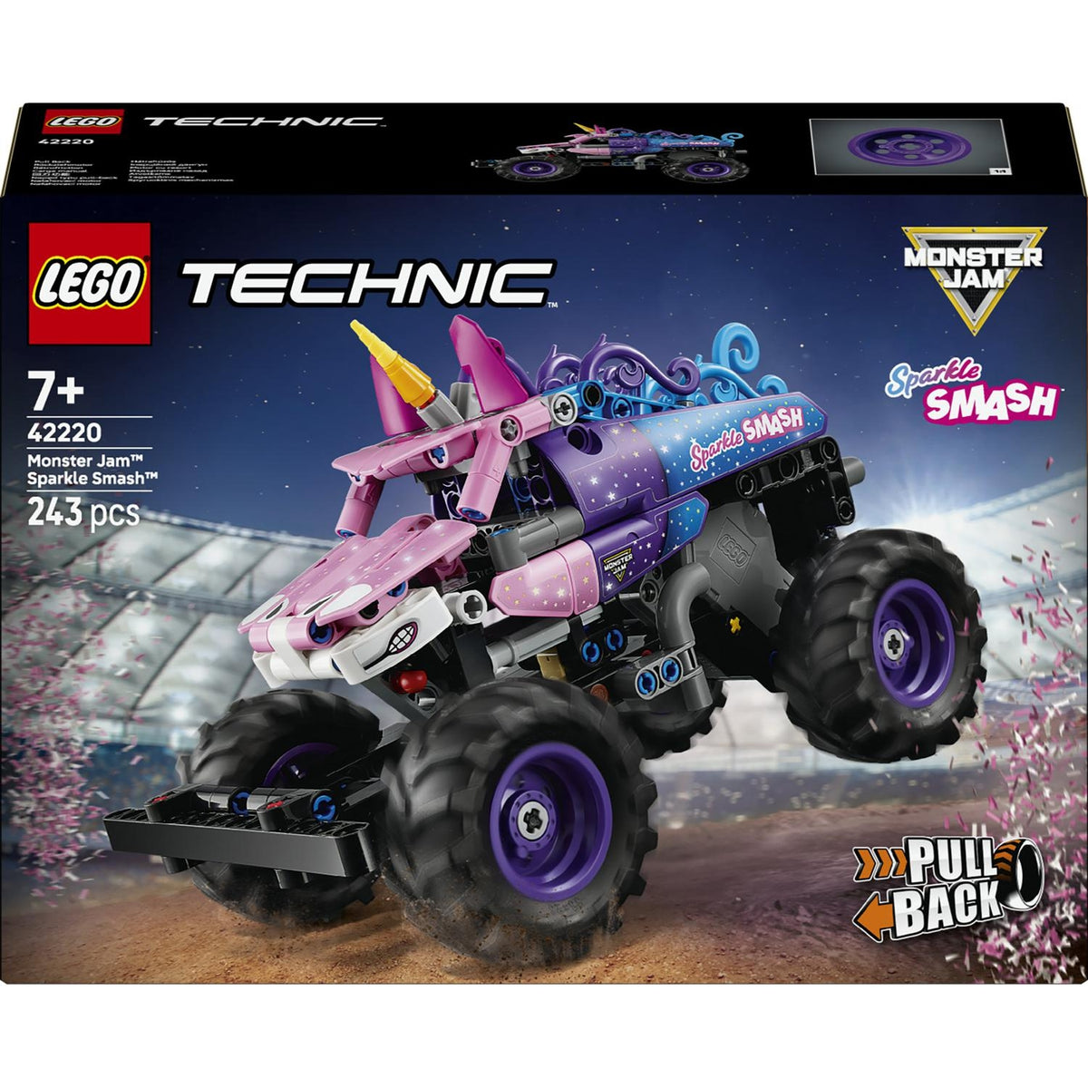 LEGO Technic Monster Jam Sparkle Smash à rétrofiction 42220