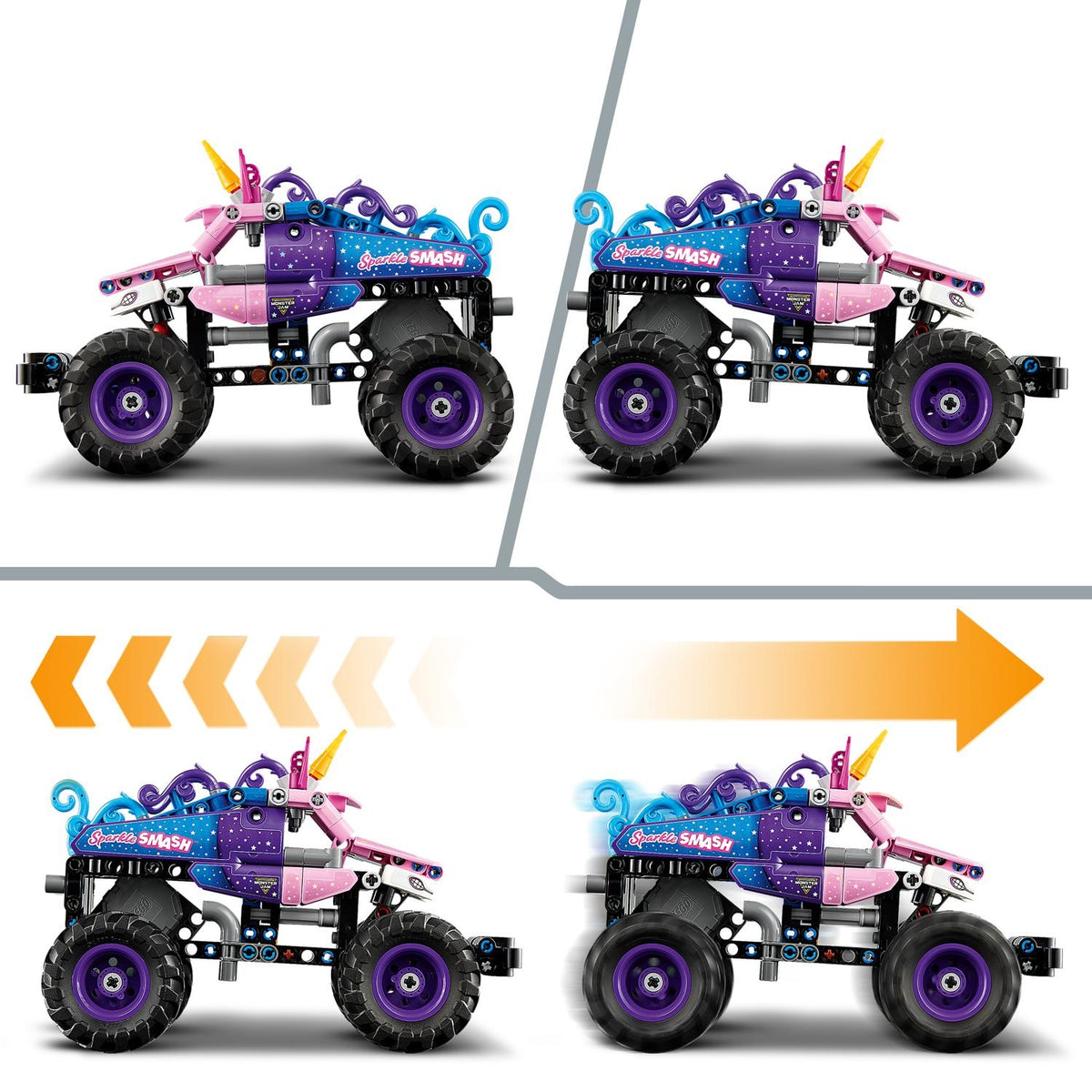 LEGO Technic Monster Jam Sparkle Smash à rétrofiction 42220