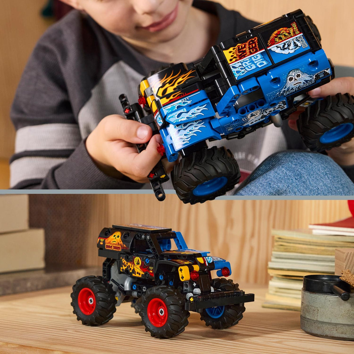 LEGO Technic Monster Jam Grave Digger Feu et Glace 42219
