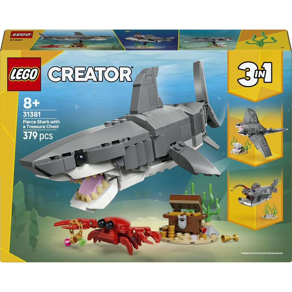 LEGO Créator le Redoutable Requin et le Coffre au Trésor 31381