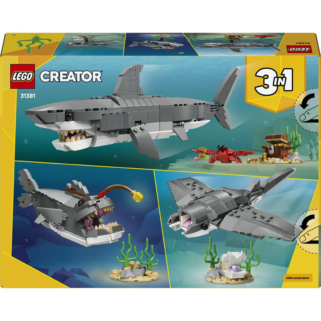 LEGO Créator le Redoutable Requin et le Coffre au Trésor 31381