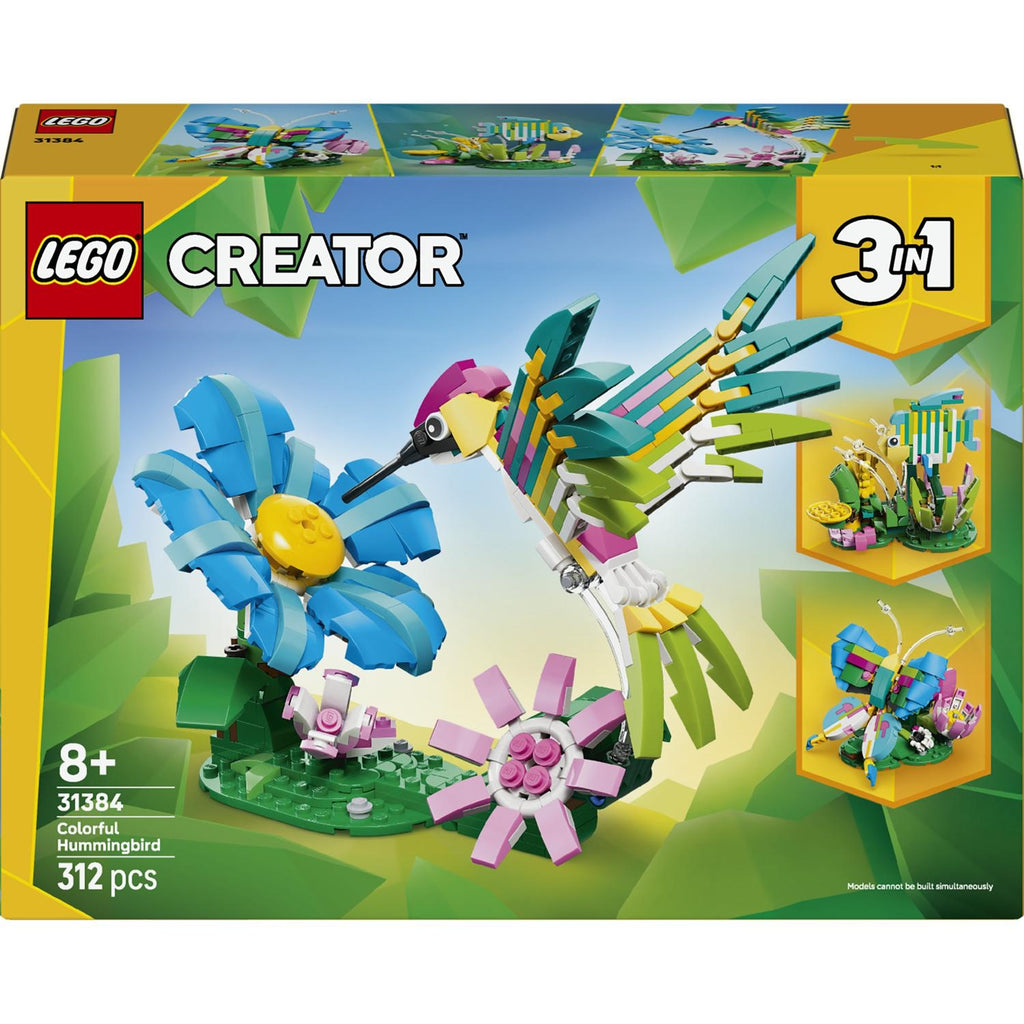 LEGO Créator Animaux Sauvage Le Colibri Coloré 31384