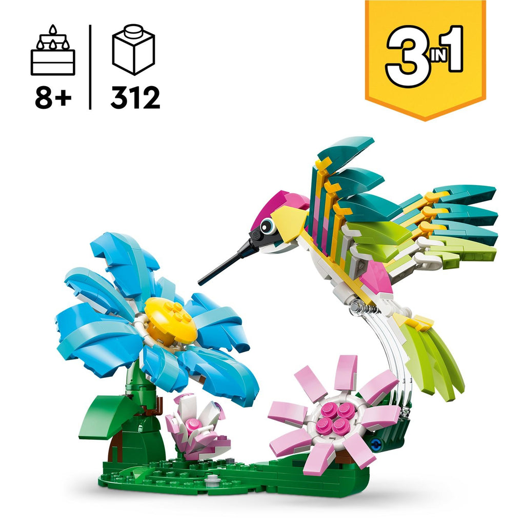 LEGO Créator Animaux Sauvage Le Colibri Coloré 31384