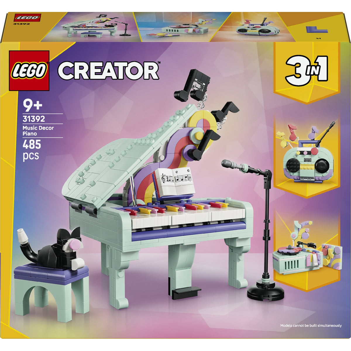 LEGO Creator Décoration musicale : piano et chat (31392)