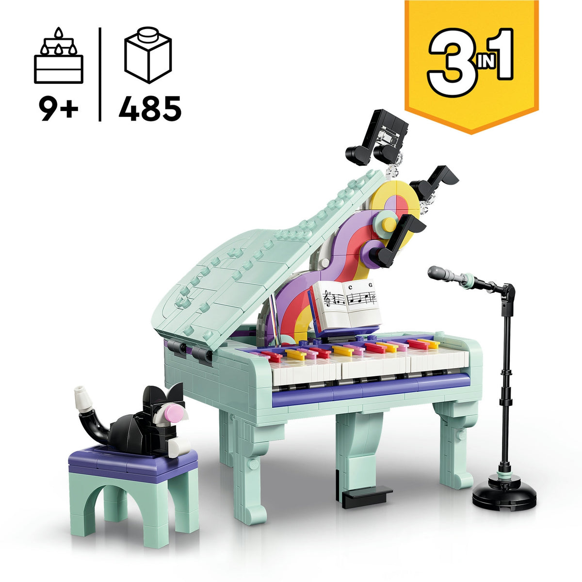 LEGO Creator Décoration musicale : piano et chat (31392)
