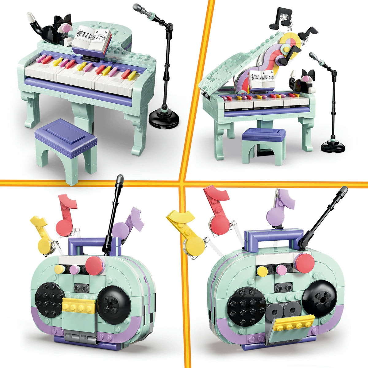 LEGO Creator Décoration musicale : piano et chat (31392)