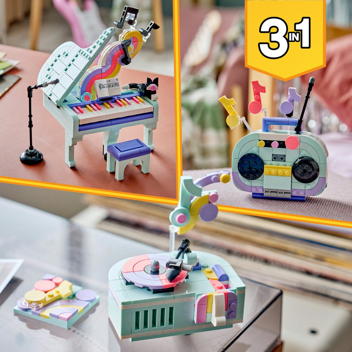 LEGO Creator Décoration musicale : piano et chat (31392)
