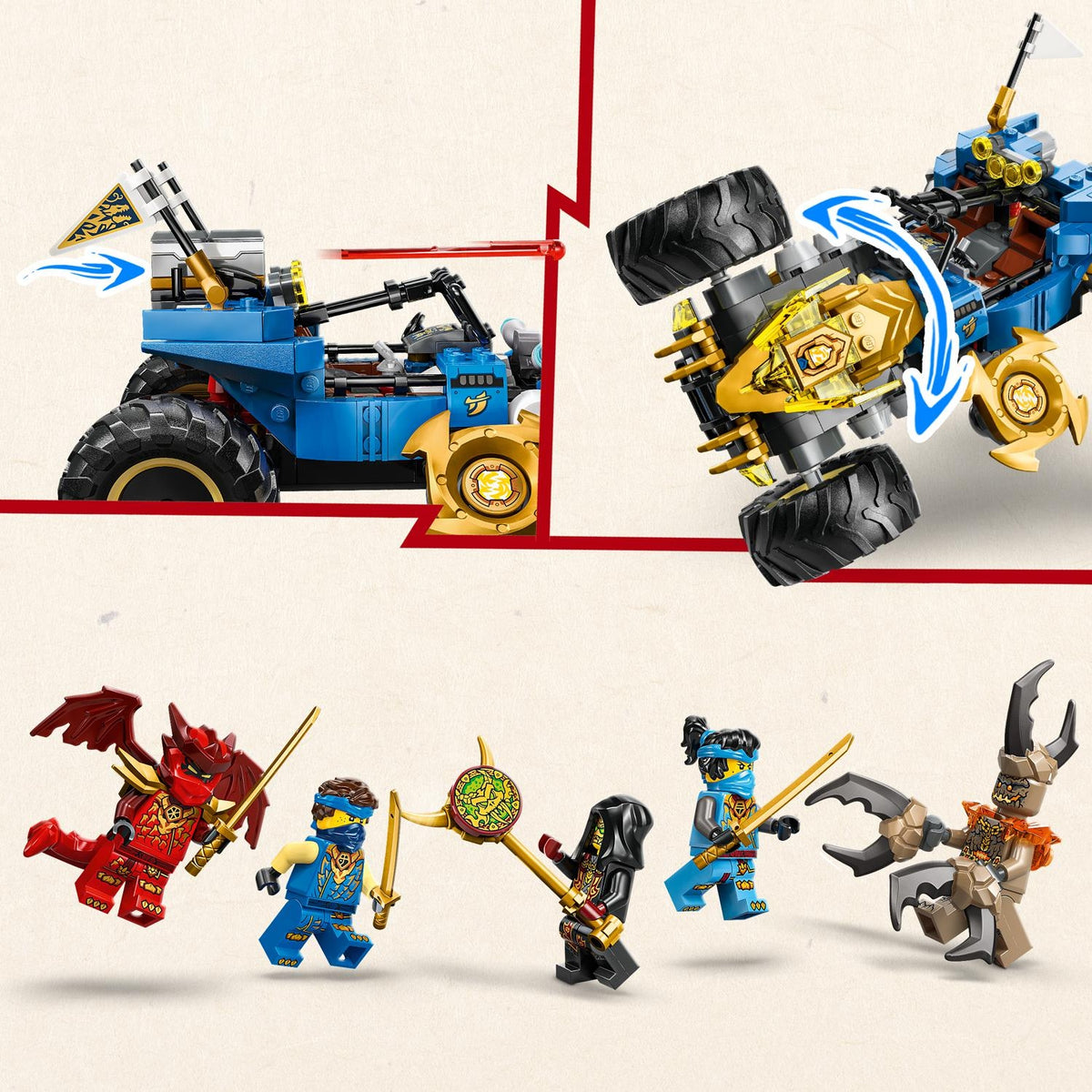 LEGO Ninjago la Voiture transformable de Jay 71856