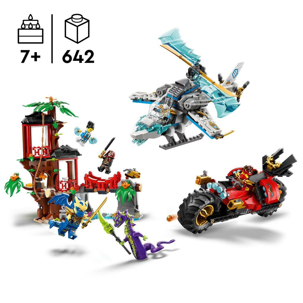 LEGO Ninjago la Cabane et les Véhicules des Ninja 71857