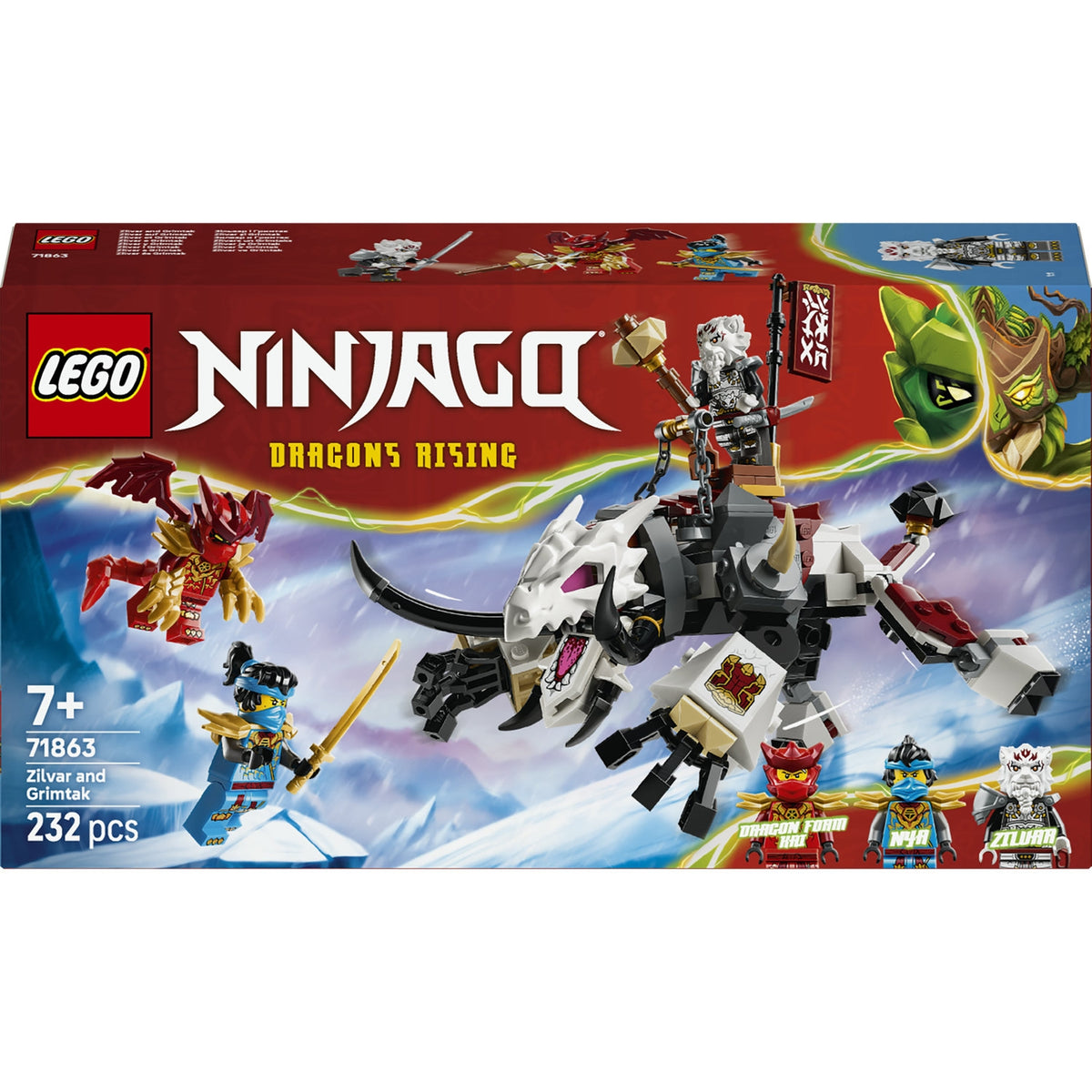 LEGO Ninjago Zilvar et Grimtak la bête draconique 71863.0
