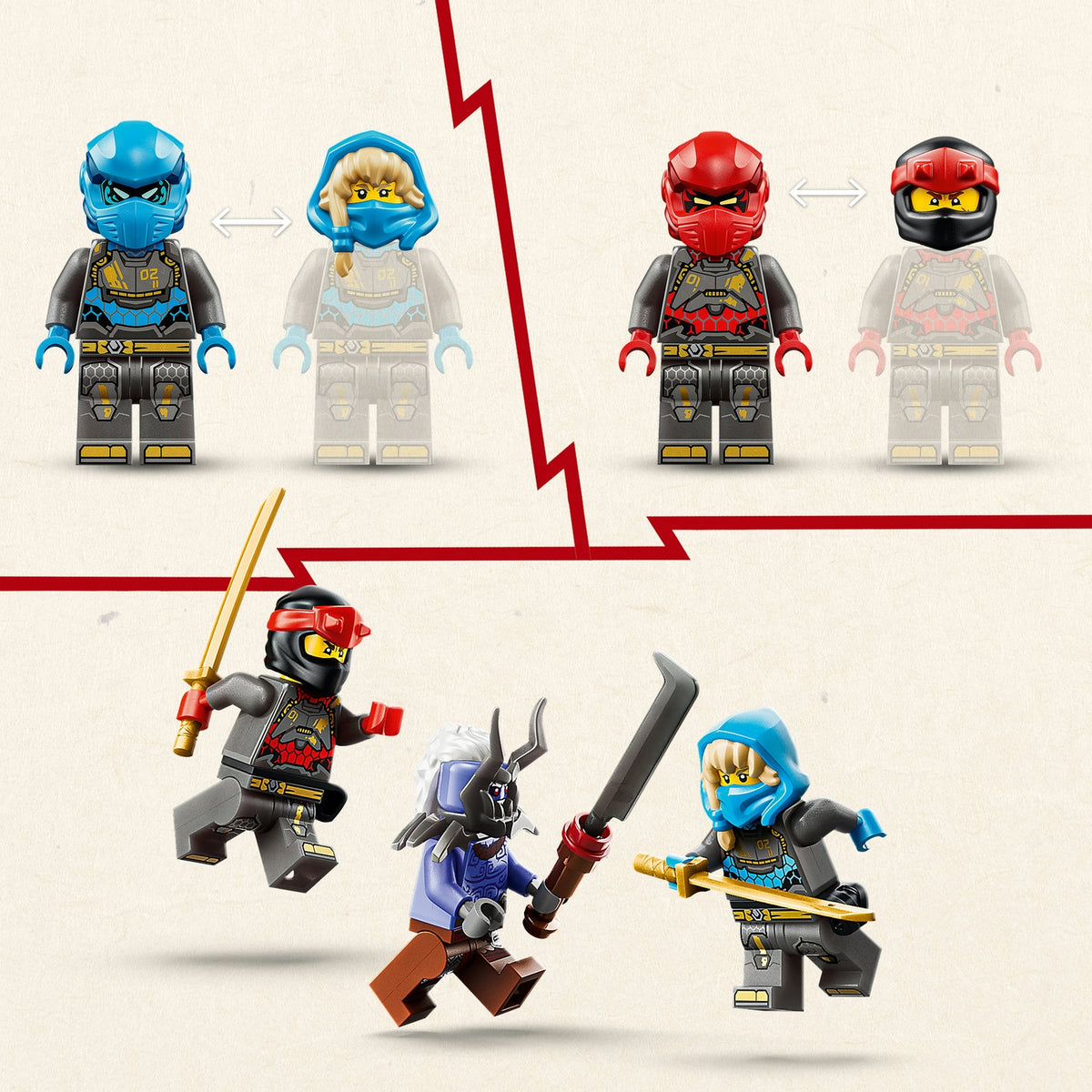 LEGO Ninjago Les robots Titan jumeaux 71870.0