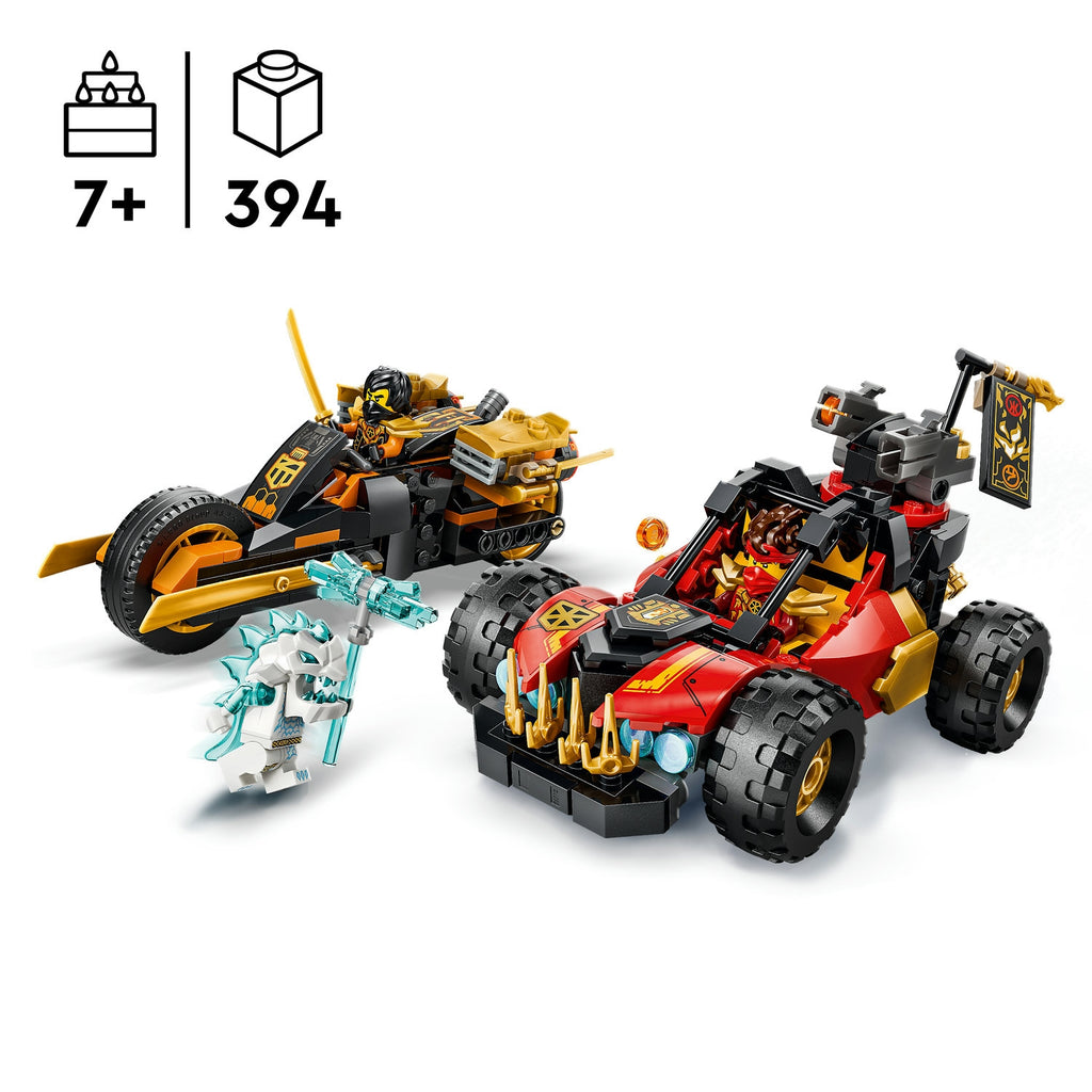LEGO Ninjago les Véhicules combinables de Kai et Cole 71864.0