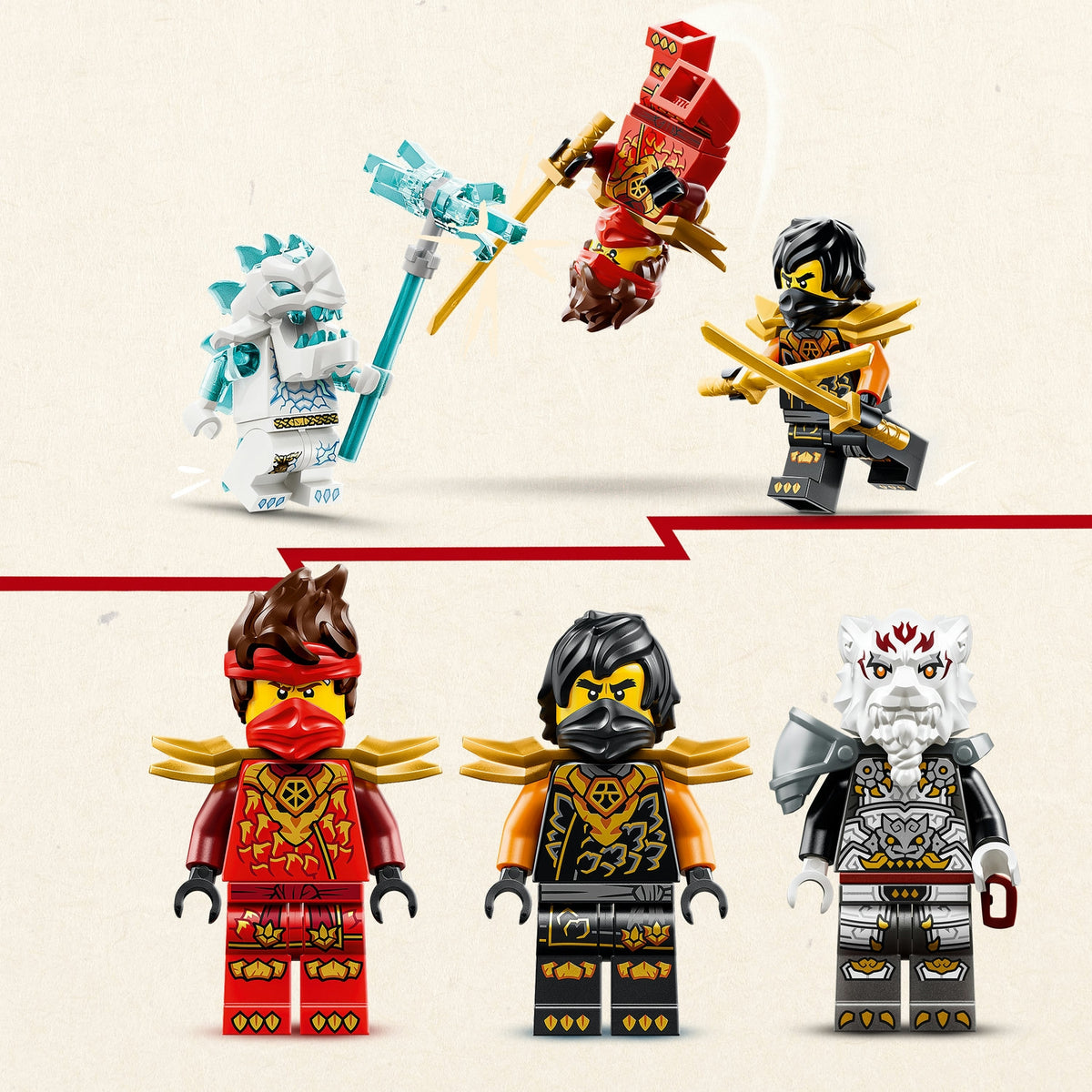 LEGO Ninjago les Véhicules combinables de Kai et Cole 71864.0