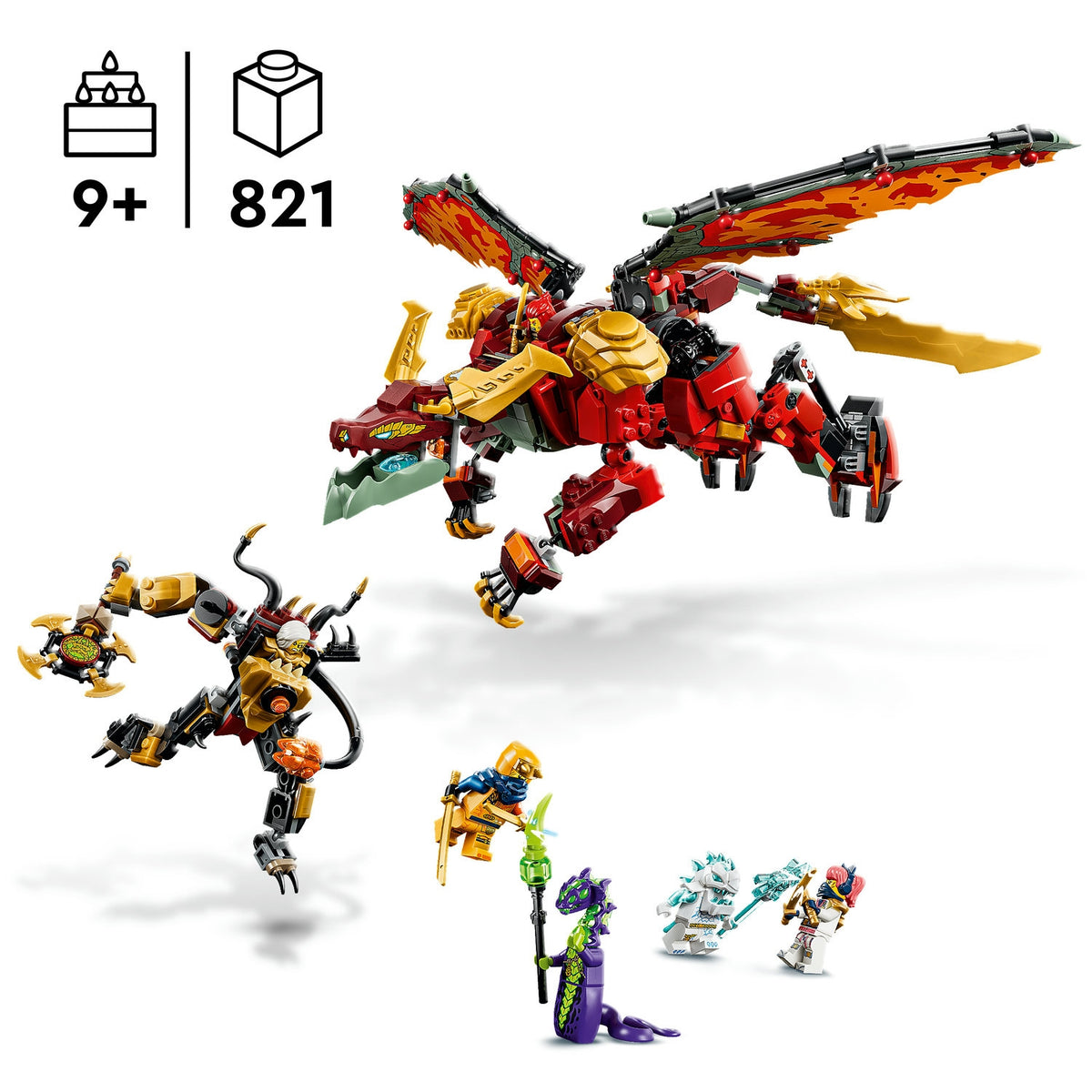 LEGO Ninjago Le robot dragon transformable de Braséra 71868.0