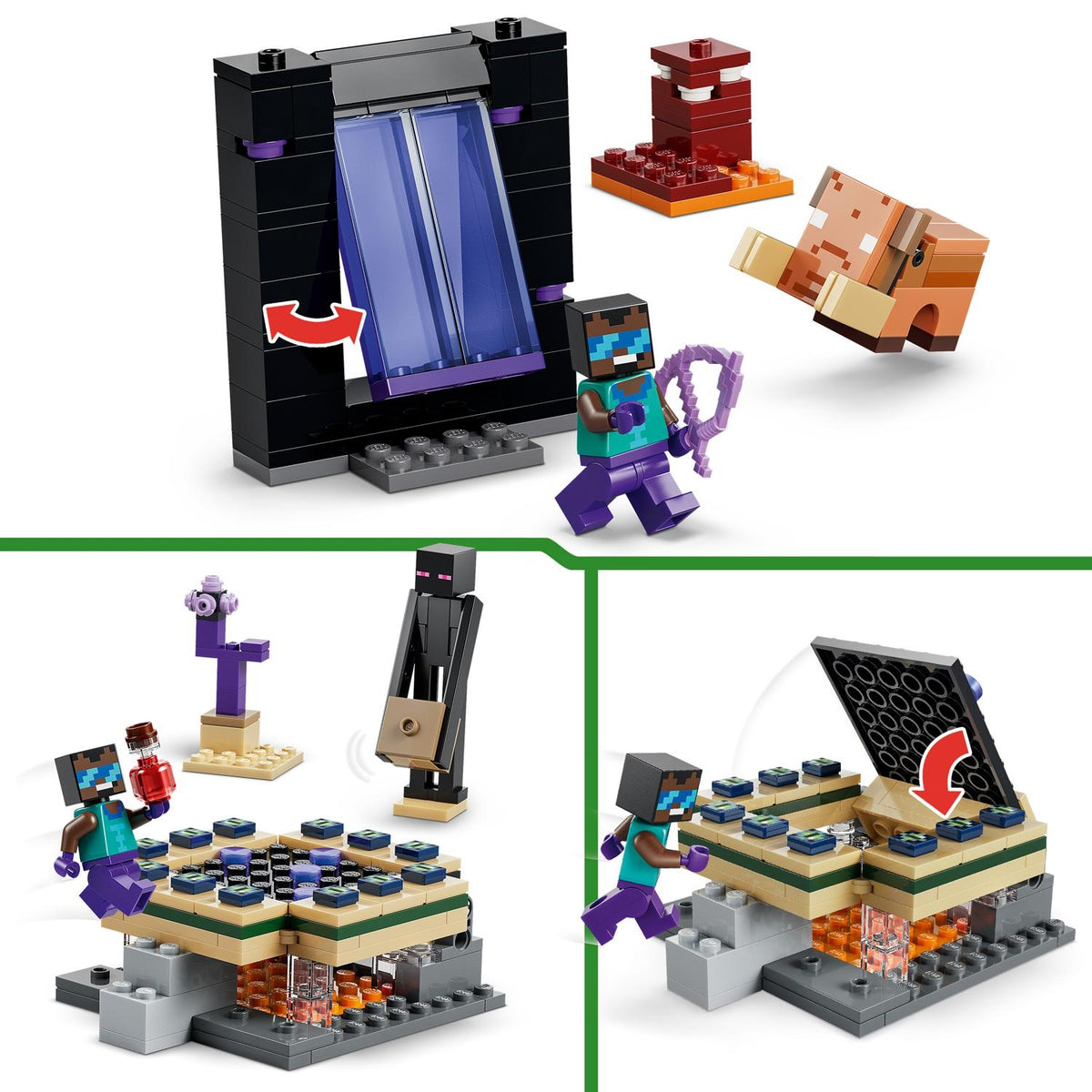 LEGO Minecraft Voyage à Travers les Portails du Nether et de l'Ender 21584