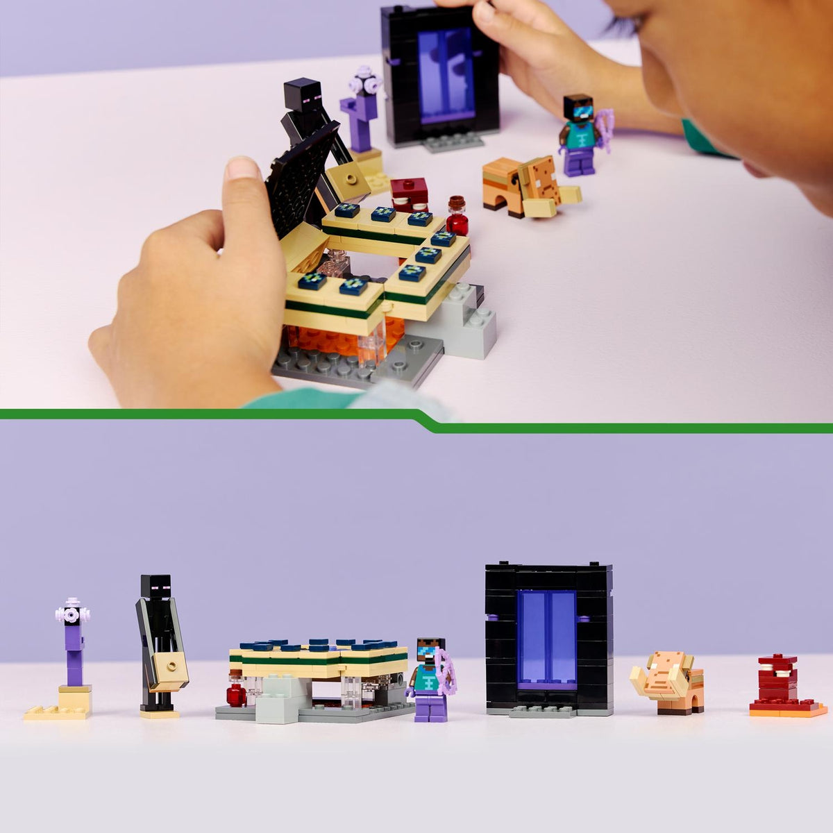 LEGO Minecraft Voyage à Travers les Portails du Nether et de l'Ender 21584