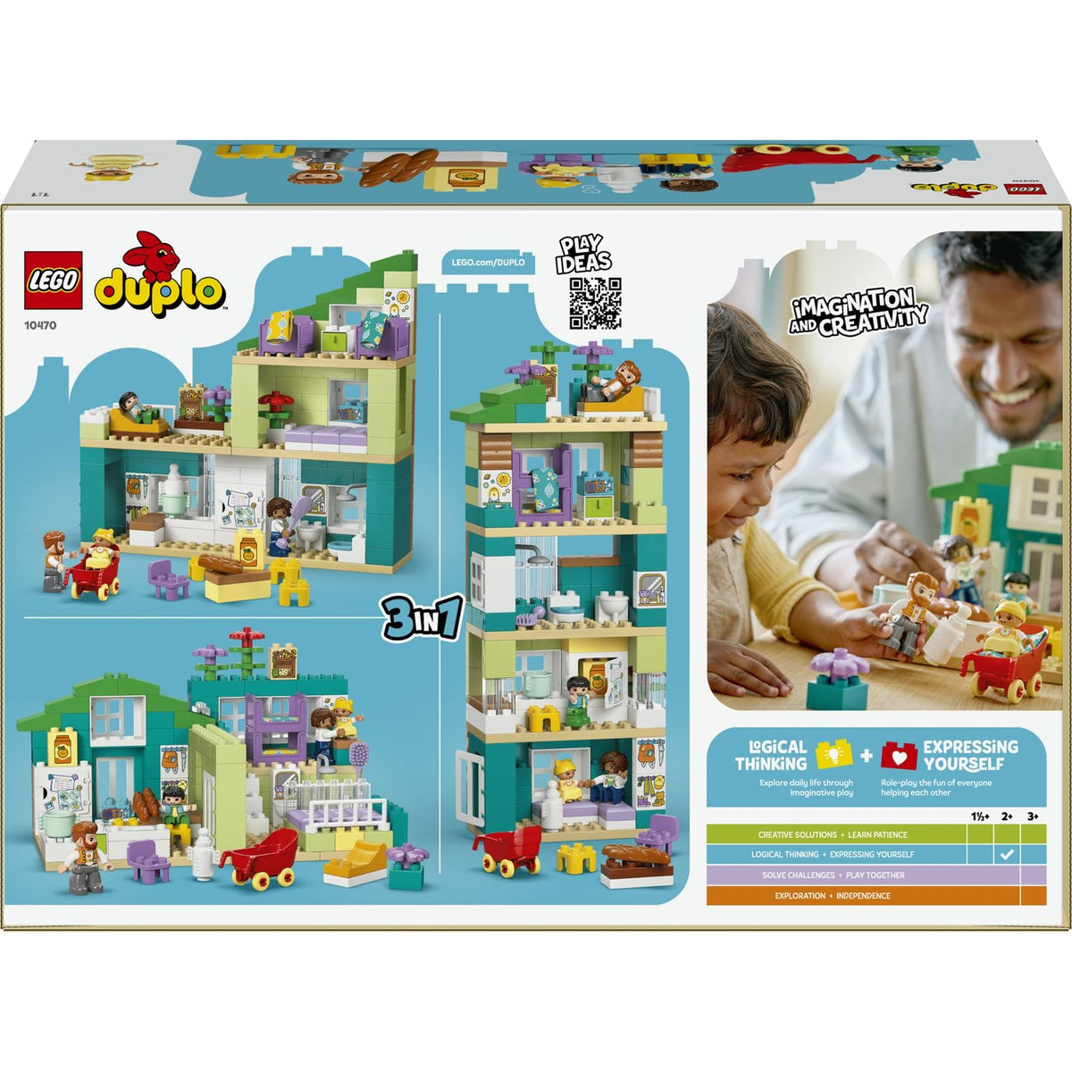 LEGO Duplo Town la Maison familiale moderne 3 en 1 10470