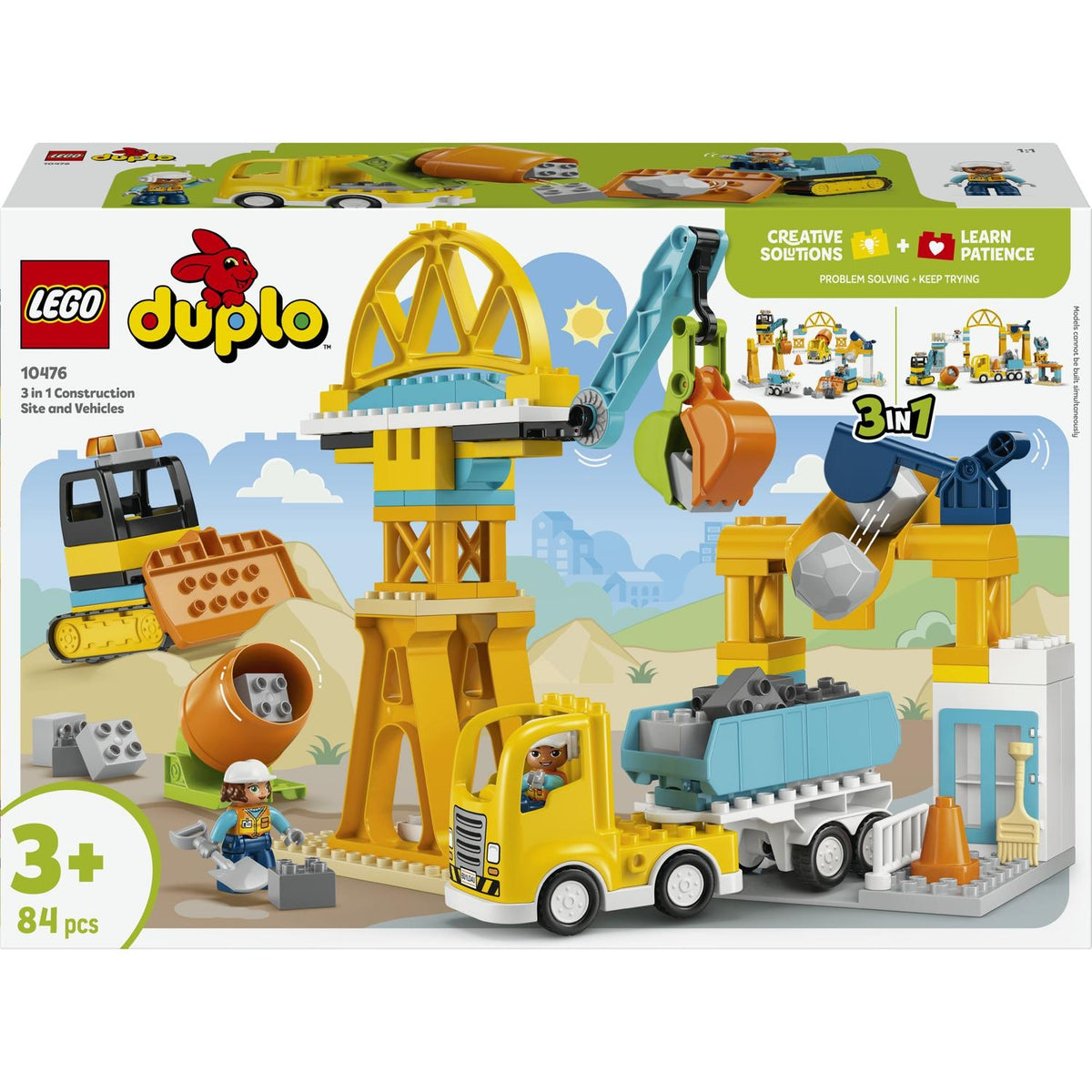 LEGO Duplo le Chantier et les Véhicules de construction 3 en 1 10476